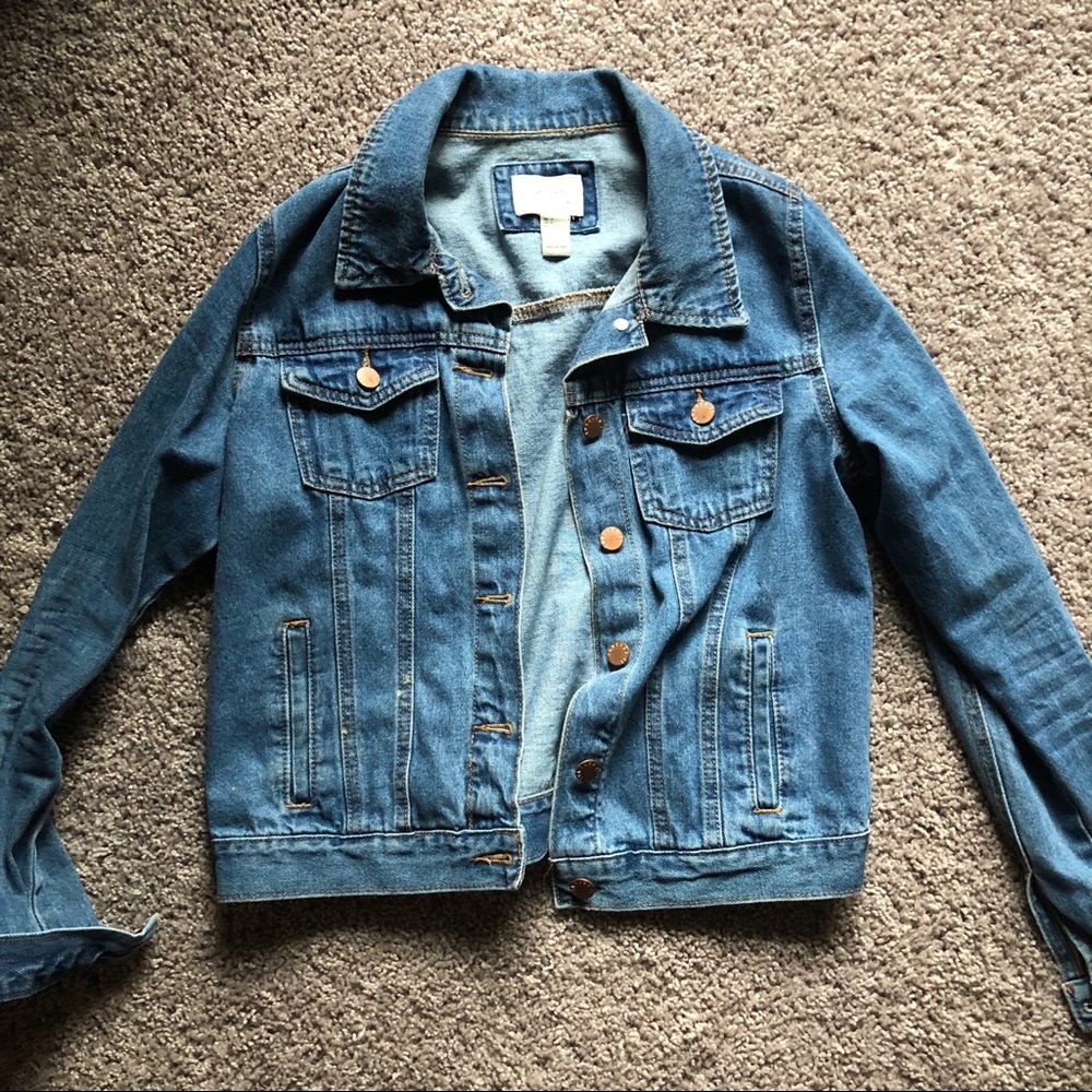 F21 Cropped Jean Jacket